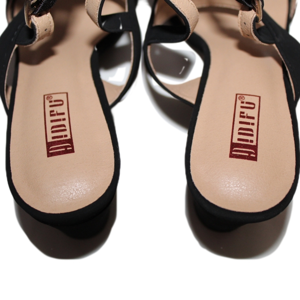 Elegant Black Block Heel Sandals - Picture 11 of 16